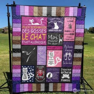 Mon Chat Couverture Quilt Blanket Ht10  Quilt